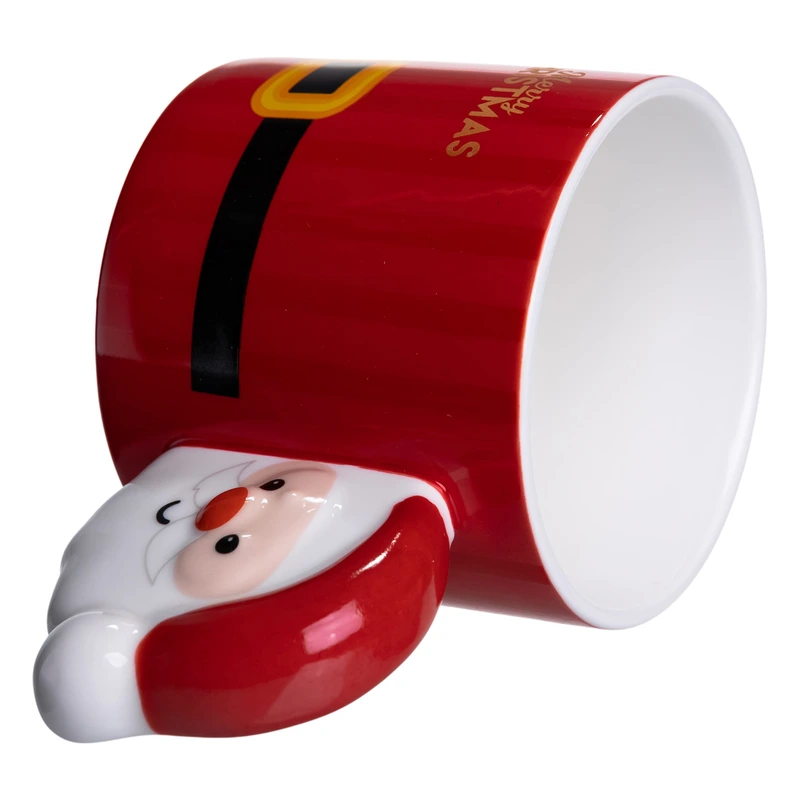 Чашка порцелянова новорічна Merry Christmas 350 (мл) Червона Yiwu FM-CS-51R