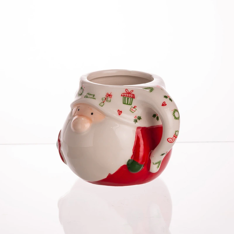 Новорічна порцелянова чашка для чаю та кави Merry Christmas 400 (мл) чашка на подарунок на новий рік CR-1-13