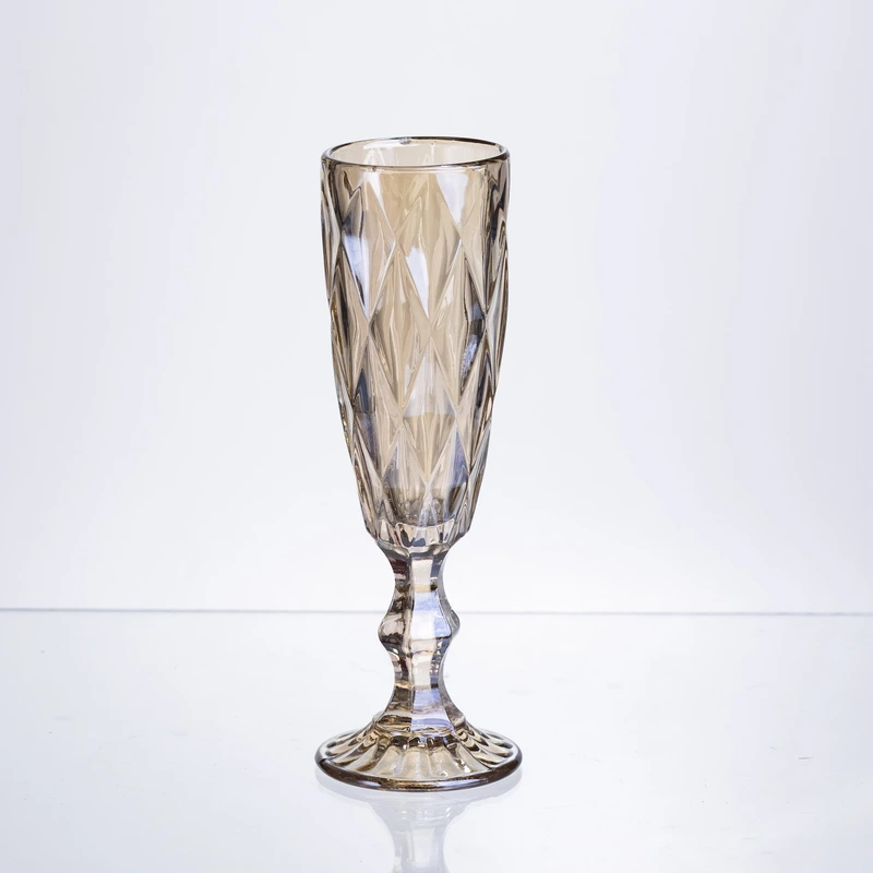 Набір келихів для шампанського Citrine 6 штук по 180 мл HP-19-280 прозорий келих для напоїв ігристих вин легких коктейлів