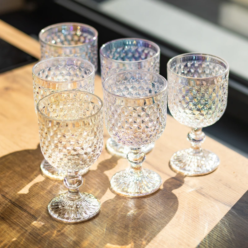 Набір келихів для вина 6 штук по 300 мл rainbow HP-19-253