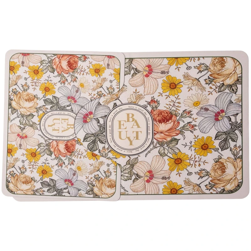Набір килимків для ванни Flowers 2 штуки 80*50 см/50*40 см діатомітових Yiwu HP-42-174 — фото 5