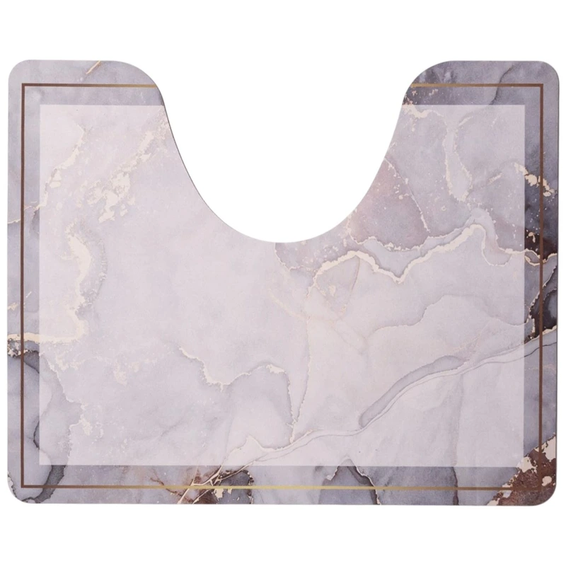 Набір килимків для ванної та туалету Grey Marble 50*80/40*50 см Yiwu HP-42-178 — фото 3