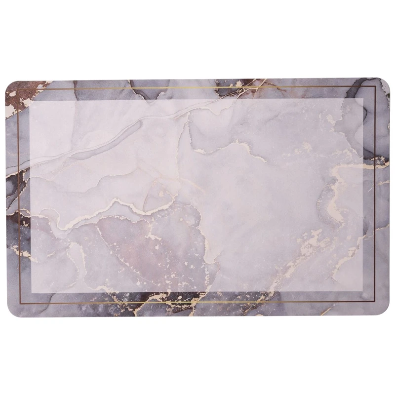 Набір килимків для ванної та туалету Grey Marble 50*80/40*50 см Yiwu HP-42-178 — фото 4