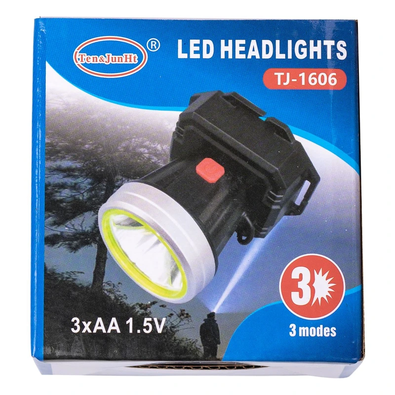 Налобний ліхтар акумуляторний 8х8х5.5 см 5 В 3 режими роботи LED HP-JG-4 — фото 10