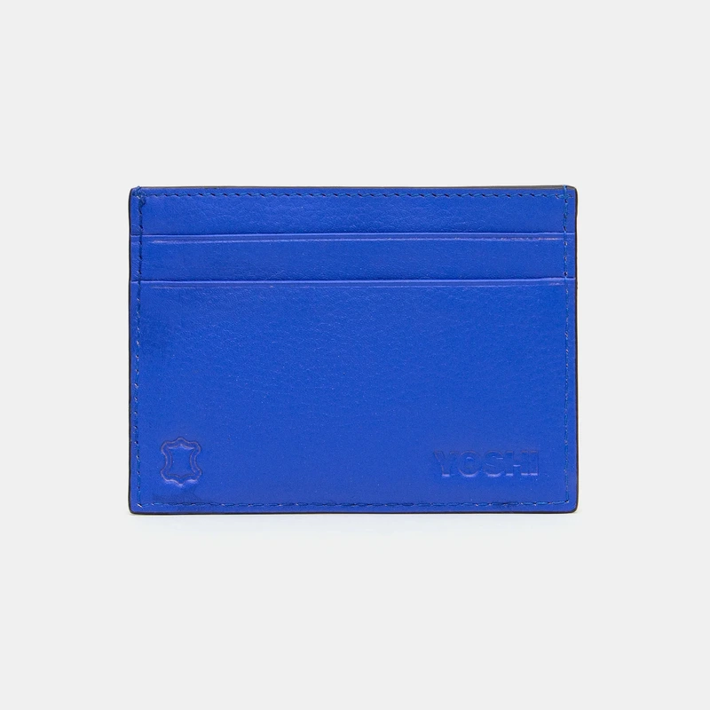 Шкіряний кардхолдер Yoshi Y1218 (Blue Sweet Bees)