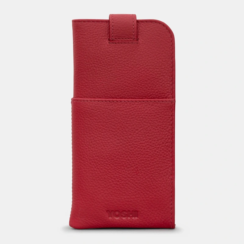 Шкіряний чохол для окулярів Yoshi Y4309 17 (Cherry Red)